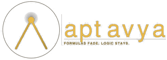 Aptavya — Formulas fade. Logic stays.